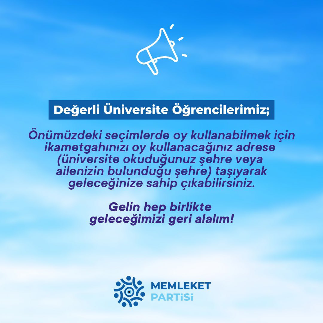 Değerli üniversite öğrencilerimize önemle duyurulur 👇🏼