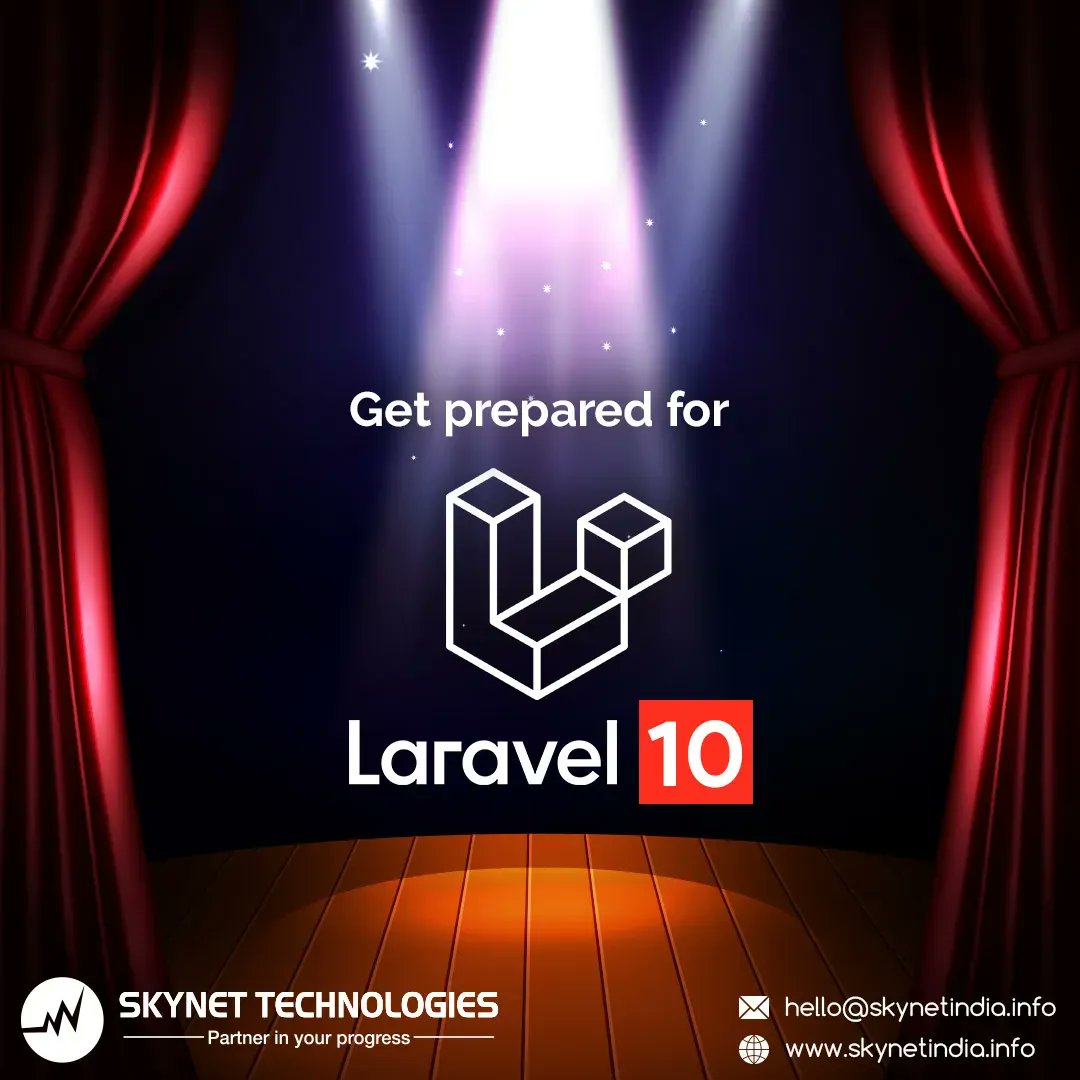 skynetindia's tweet image. Less than a month is remaining for the launch of #Laravel10. Are you prepared for the Laravel upgrade? Get in touch with us in case you require any kind of help for Laravel 10 upgrades! @laravelphp @laravelnews

buff.ly/3oxDUpT 

#LaravelUpgrade #LaravelUpdate #LaravelPHP