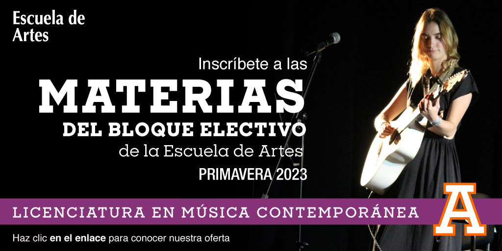#Aviso ¿Quieres comenzar a desarrollar tu talento en canto, piano, batería o guitarra? 🎸🎤🎹

Entonces las Materias Electivas de Música Contemporánea te están esperando 

Da clic en la siguiente liga y descubre nuestra oferta 👇 

anahuac.mx/mexico/Escuela…

Te estamos esperando 🫵