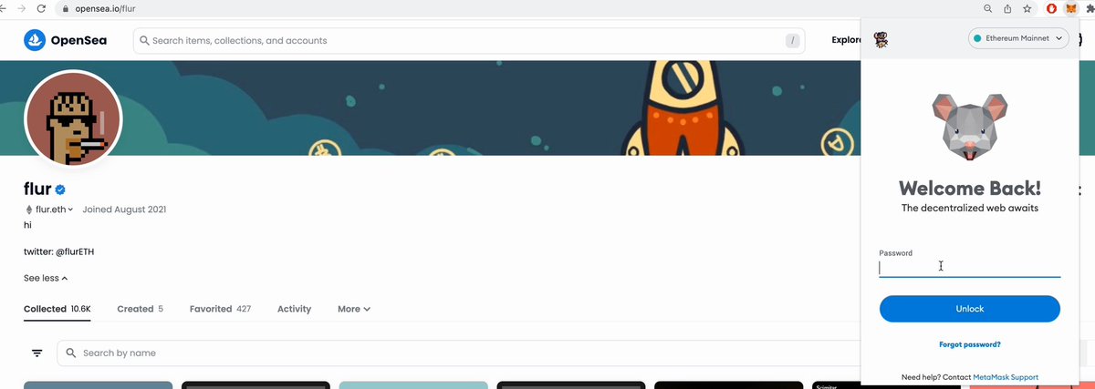 0xVazi's tweet image. Used my @AnonymiceNFT CC0 rights to create a tool that allows impersonating (read-only) to other users in order to inspect Phishing dapps behaviors, in that case @FlurETH
