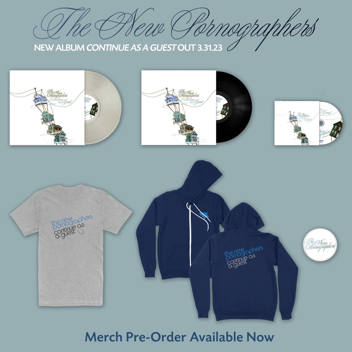 ‘Continue as a Guest’ merch is available for pre-order from our webstore now including an exclusive, limited-edition milky clear vinyl variant! Shop: found.ee/TNPStoreHome