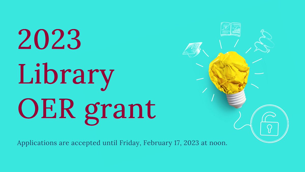 Help make education more affordable by adopting, adapting or creating an open educational resource for your course. Apply for a uOttawa Library #OER grant until February 17! 
uottawa.ca/library/open-e…

<a href="/APTPUO/">APTPUO</a> <a href="/APUOtt/">APUO</a> <a href="/uOttawa/">Université d'Ottawa | University of Ottawa</a>