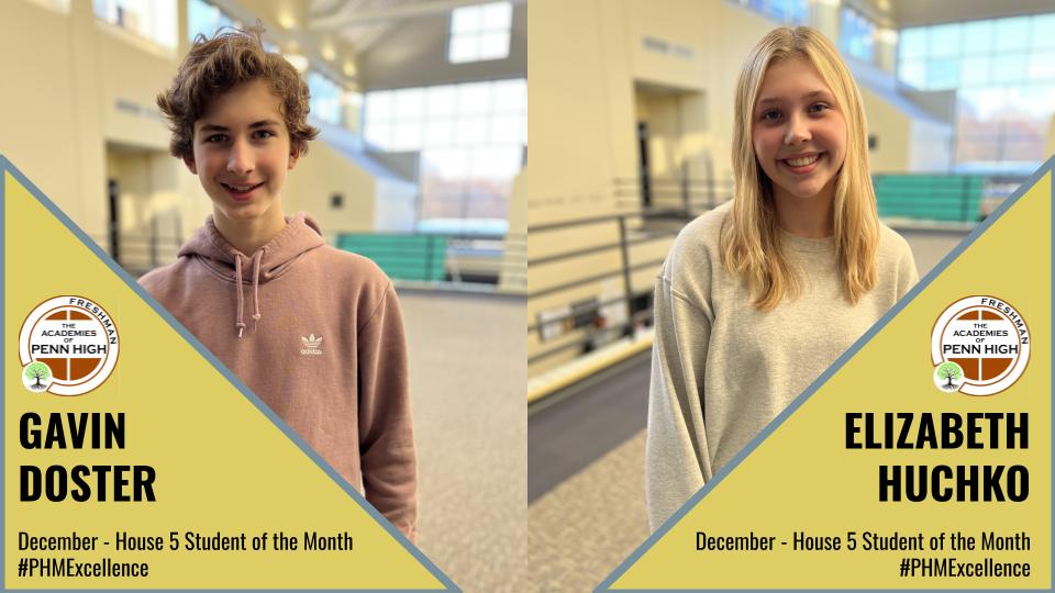 FreshAcademyPHS's tweet photo. December may be over, but we're still celebrating our House Rockers!
House 4: Connor Ingram &amp; Hailey Widmar
House 5: Gavin Doster &amp; Elizabeth Huchko
Staff Rocker: Mrs. McGuire (House 1)
Shout out to @mimmosedison for providing the pizza🍕and pop to the Rockers! #PHMExcellence https://t.co/y5tKRfT5bq