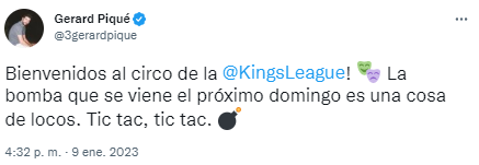 DeportesCuatro's tweet photo. 🚨🚨PIQUÉ contesta a JAVIER TEBAS

💥 "Bienvenidos al circo de la @KingsLeague "

https://t.co/aHmd1exLrP https://t.co/gAvt2jpDQ0