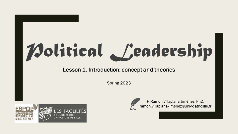 ramonvillaplana's tweet image. So excited! The elective course on political leadership at @EspolLille has reached full student enrollment and is beginning next week. I can&apos;t wait to live this new experience 👨‍🎓❤️‍🔥 #teachandlearn