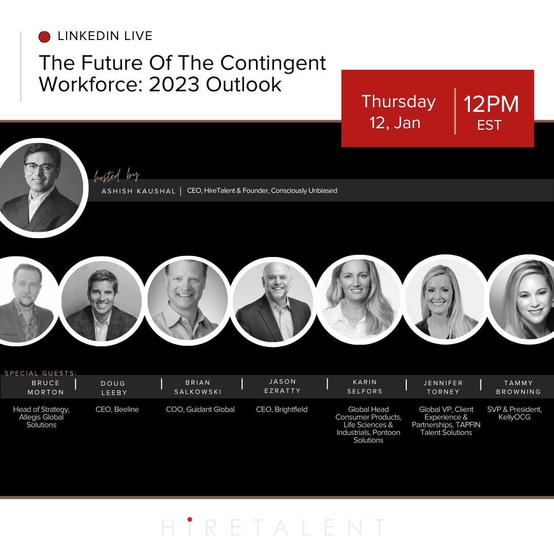 HireTalent (@hiretalentjobs) on Twitter photo Join our next #LinkedInLive for the top contingent #workforce trends in 2023, w/ special guests from <a href="/BeelineGlobal/">Beeline</a>, <a href="/Guidant_Global/">Guidant Global</a>, <a href="/BrightfieldHQ/">Brightfield</a>, @PontoonSolution, <a href="/TAPFIN/">Talent Solutions TAPFIN</a>, <a href="/kellyocg/">KellyOCG</a> & <a href="/AllegisGlobal/">Allegis Global Solutions</a>.
⏰Thursday 1/12 @ 12pm ET, #RSVP here: 🔗 tinyurl.com/2tpubjvb Join our next #LinkedInLive for the top contingent #workforce trends in 2023, w/ special guests from <a href="/BeelineGlobal/">Beeline</a>, <a href="/Guidant_Global/">Guidant Global</a>, <a href="/BrightfieldHQ/">Brightfield</a>, @PontoonSolution, <a href="/TAPFIN/">Talent Solutions TAPFIN</a>, <a href="/kellyocg/">KellyOCG</a> & <a href="/AllegisGlobal/">Allegis Global Solutions</a>.
⏰Thursday 1/12 @ 12pm ET, #RSVP here: 🔗 tinyurl.com/2tpubjvb