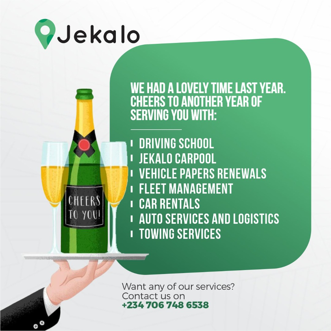 Serving you is the number one thing on our minds and it's time to take it to a whole new level this year.

#jekalodrivingschool #lagosdrivingschools  #drivingschoollagos #drivingschoolinlagos