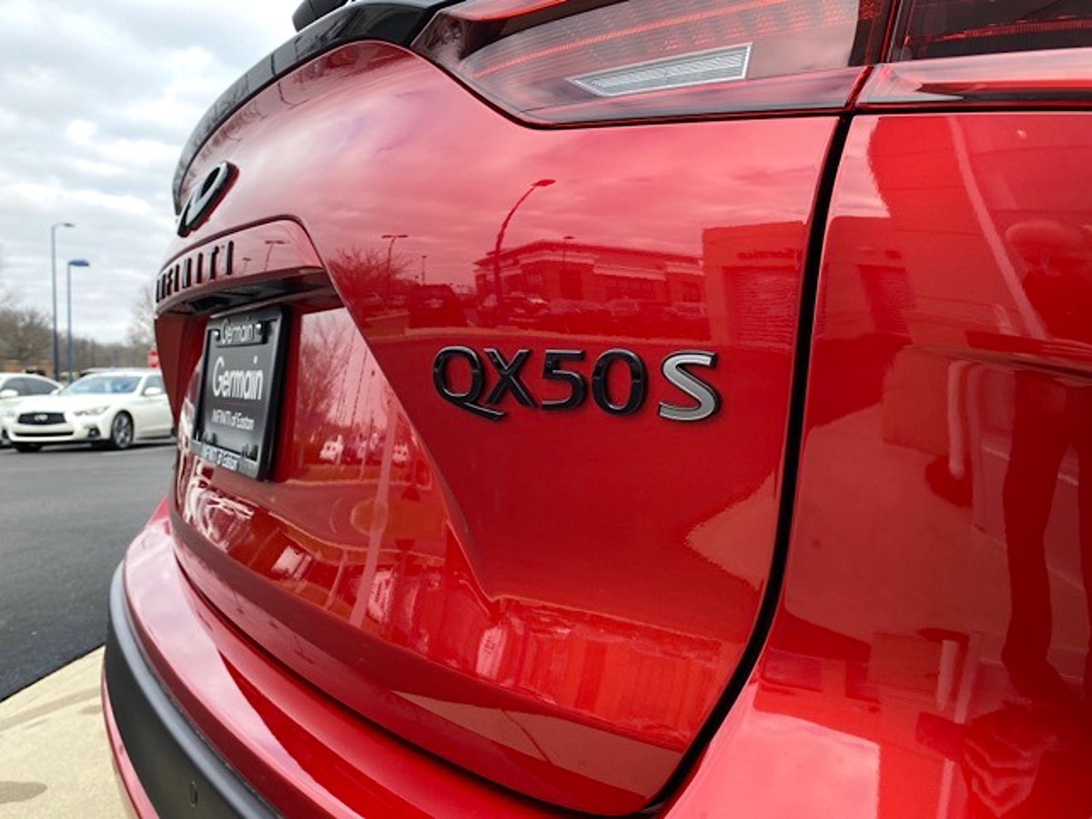 INFINITIEaston's tweet photo. We have hearts in our eyes for this new QX50 sport that just hit the lot. ❤️ 
https://t.co/YeLG61Oy8K https://t.co/Ju6fv5rX5f