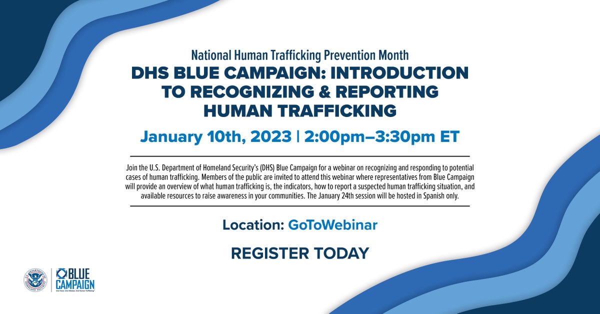 DHS Blue Campaign tweet media