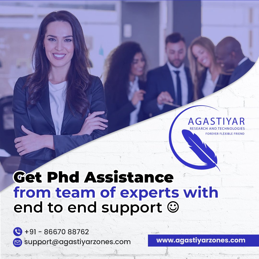 Get Phd Assistance from team of experts with end to end support.

Call us : +91 86670 88762
Mail us : support@agastiyarzones.com
Visit us : agastiyarzones.com

#journalselection #phd #phdresearch #journalpublishing #researchpaper #thesiswriting #phdguidance #PhDAssistance