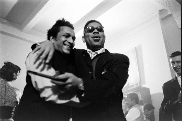 Ravi Shankar partying with Dizzy Gillespie.