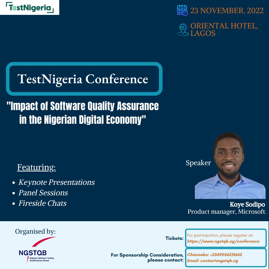 TestNigeria Conference tweet media