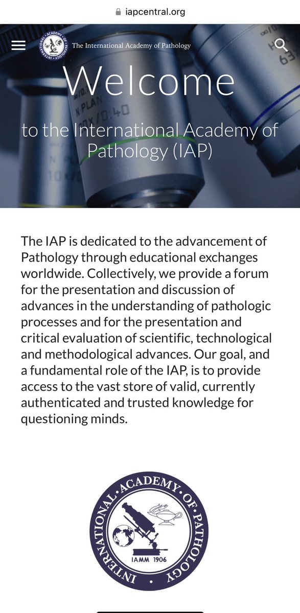 DrAhmedKalebi's tweet photo. The International Academy of Pathology (IAP) is a membership association of #pathologists that is dedicated to the advancement of #Pathology through educational exchanges worldwide under @IAPCentral with branches across the world incl. the East African Division of the IAP #EADIAP https://t.co/u5t5XUE6AJ