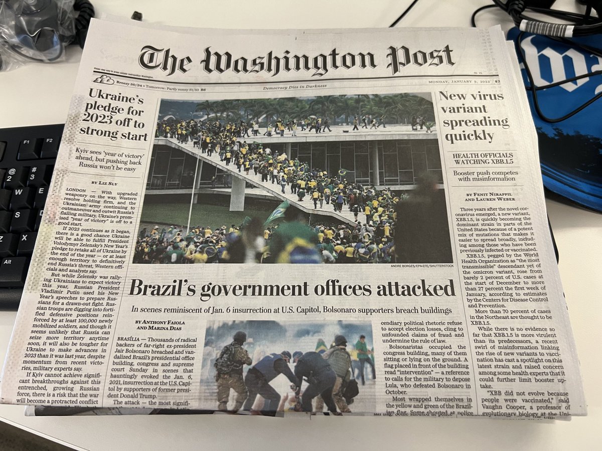 LaurenWeberHP's tweet photo. Pretty exciting to see my byline on the front page of @washingtonpost this morning with @FenitN — give our piece a read to understand the latest covid variant news on XBB.1.5

https://t.co/yW0IfeZ2dL https://t.co/ZQqoLxu1zK