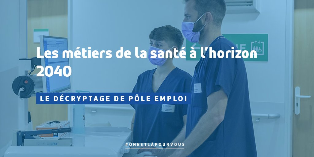 Quels métiers de la #santé en 2040 ? 🔎

"Plus il y a de technologie, et plus il faut réinventer des systèmes d’accompagnement, renforcer la proximité et la relation directe"

Découvrez les résultats d'une étude d'<a href="/OPCOSante/">OPCO Santé</a> et Actalians ➡️ pole-emploi.org/accueil/actual… #TousMobilisés