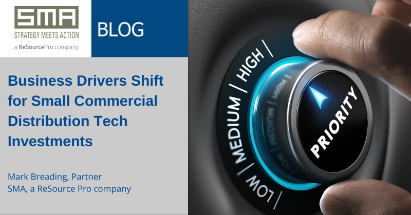 SMAInsurance's tweet photo. A recent survey of executives at small commercial lines #insurers reveals some shifts in what is driving #distribution investment decisions this year. Check out the latest blog from @BreadingSMA and SMA's new research report to learn more. #insurance #smallcommerciallines