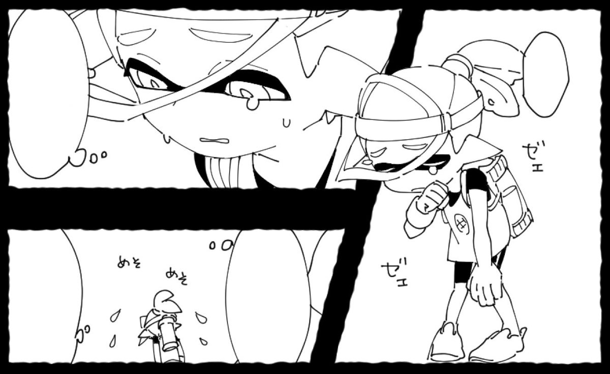 @myikaTL 私も1の頃に回帰したようなものを描いてるので初期のめそめそおセブ進捗 
