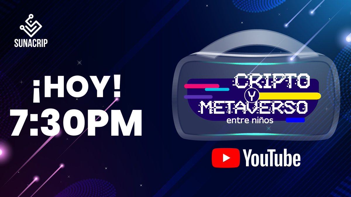 sunacrip_ve's tweet photo. Este lunes #09Ene no te puedes perder un nuevo episodio de "Cripto y Metaverso entre niños", donde Victoria, Ángel Salvador y Julia👦🏻👧🏻 nos explicarán todo lo relacionado a nuestro Criptoactivo Soberano, El Petro🤳🏻

https://t.co/VYwyFcA86T

¡Te esperamos!⬇️ https://t.co/wjk0yPfjNx