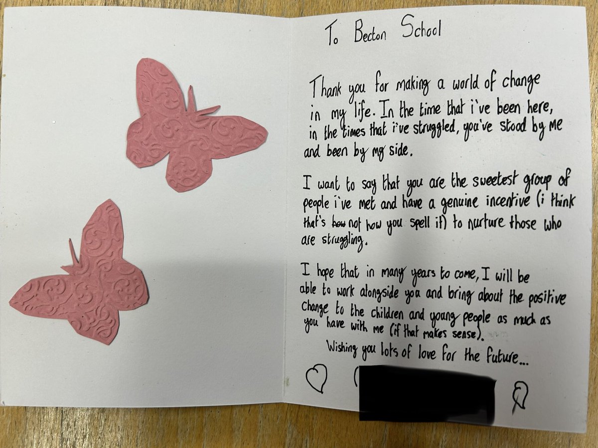 Becton School (@schoolbecton) on Twitter photo We’ve received this card today from a student who is leaving our service, it just exemplifies why we do what we do. <a href="/nexus_MAT/">Nexus Multi Academy Trust</a> <a href="/nahe/">Sherman Brown</a> <a href="/SheffChildrens/">Sheffield Children's</a> #hospitaleducation #makingadifference #sheffieldissuper We’ve received this card today from a student who is leaving our service, it just exemplifies why we do what we do. <a href="/nexus_MAT/">Nexus Multi Academy Trust</a> <a href="/nahe/">Sherman Brown</a> <a href="/SheffChildrens/">Sheffield Children's</a> #hospitaleducation #makingadifference #sheffieldissuper