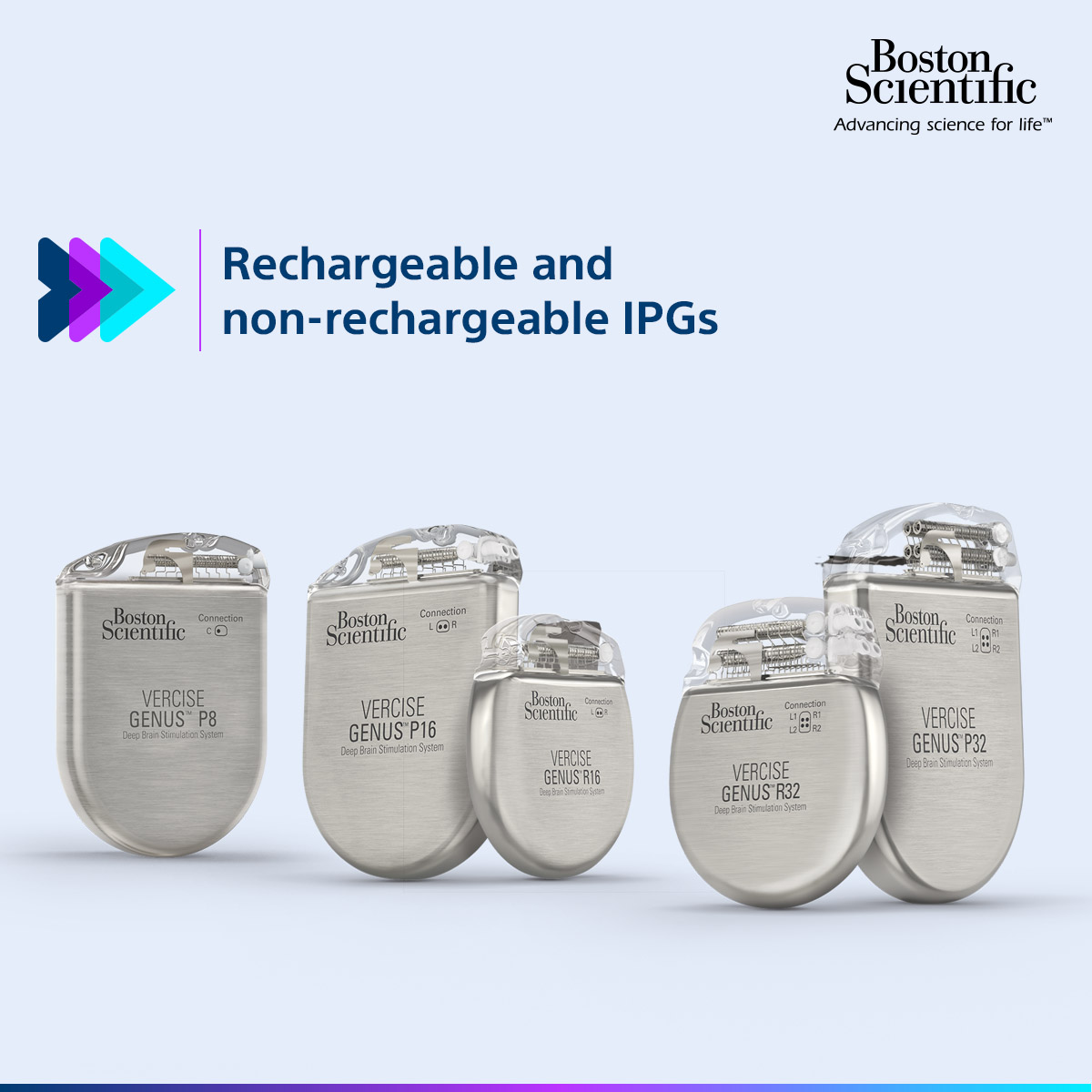 BSCDBS's tweet photo. The #Vercise Genus™ #deepbrainstimulation system offers the most complete portfolio of implantable pulse generators (IPGs) – single- and dual-channel, rechargeable, and non-rechargeable. Read more about the full range of Boston Scientific IPGs.
https://t.co/Sk09Rt07Kz
#DBS https://t.co/jwX40b5aer