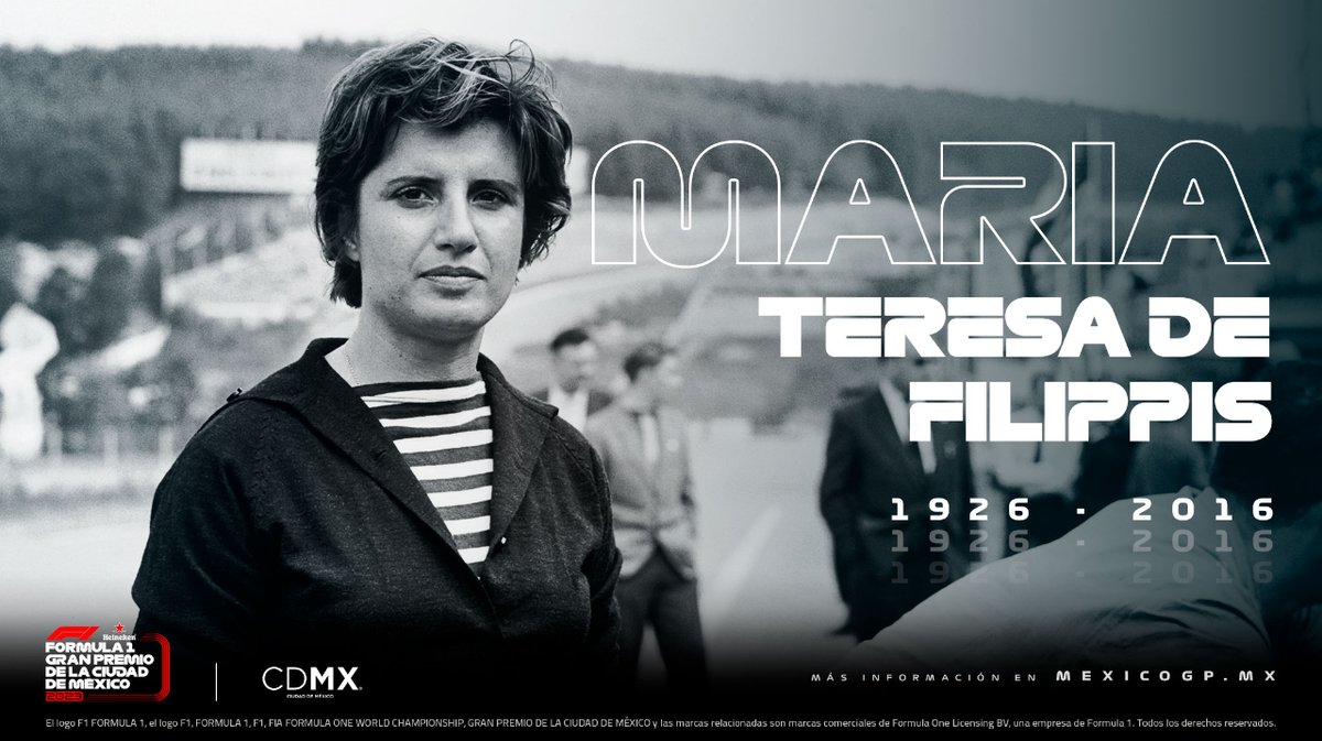 mexicogp's tweet photo. En su aniversario luctuoso, recordamos a Maria Teresa de Filippis, una de las pocas mujeres en correr en #F1. 🏎 https://t.co/vWdTNhTM6u