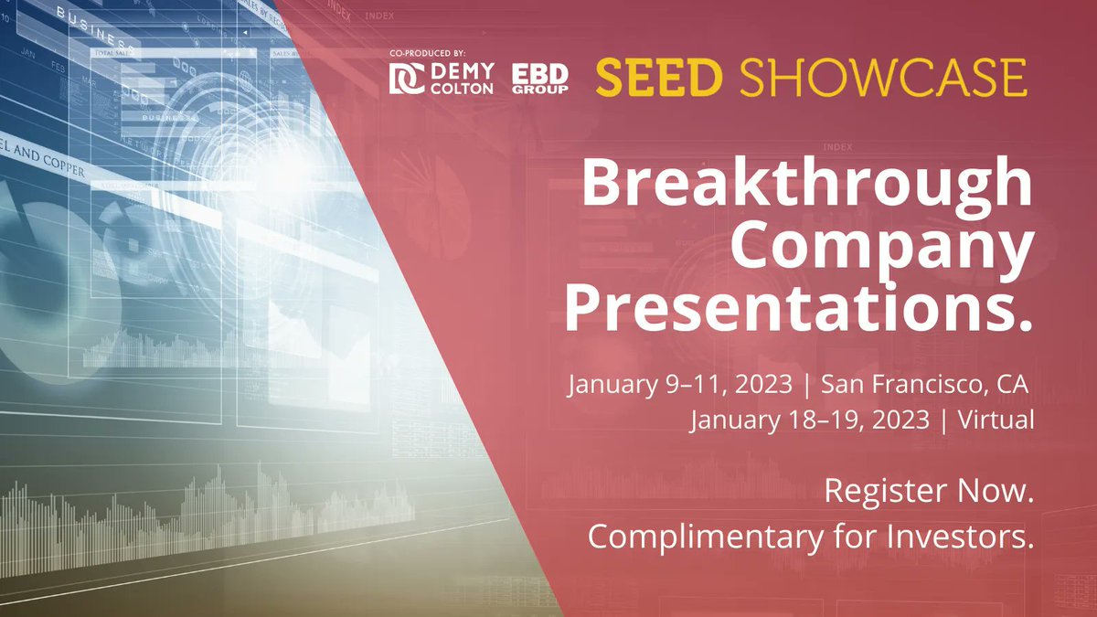PortfolioPenny's tweet photo. The don't miss event.  #BiotechShowcase2023 #BiotechShowcase #digimed #Covlnnovations #ScaffoldTherapeutics #WMTAG #Nexilico #ArtificialAxon #VacVBiotherapeutics #VineMedical #RenuMemo #ResonantiaDiagnostics @artificialaxons @demycolton @EBDGroup https://t.co/aD6DwJrBBf