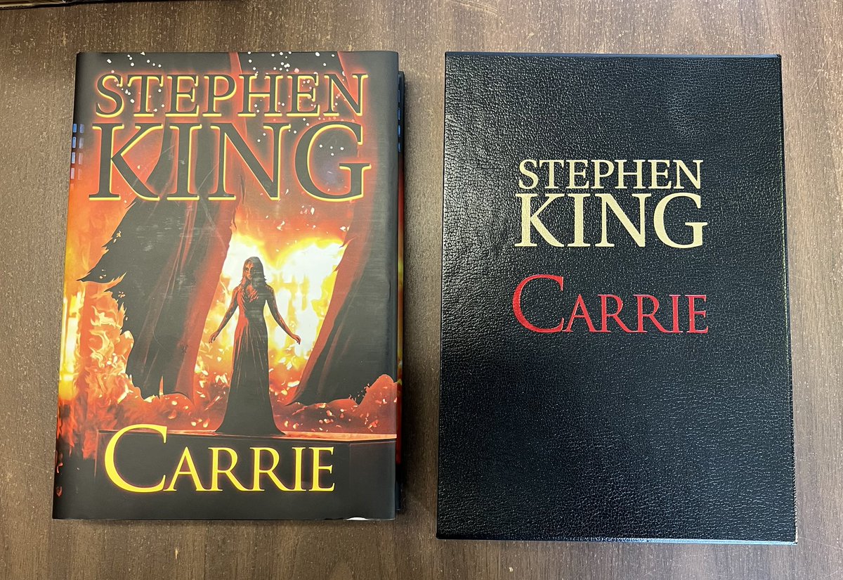 RichardChizmar's tweet image. FIRST GIVEAWAY OF 2023 — Next weekend I’ll pick one lucky random winner to receive a free copy of the illustrated and slipcased Gift Edition of Stephen King’s CARRIE. All you have to do is Follow and RT to be eligible. Good luck, everyone!