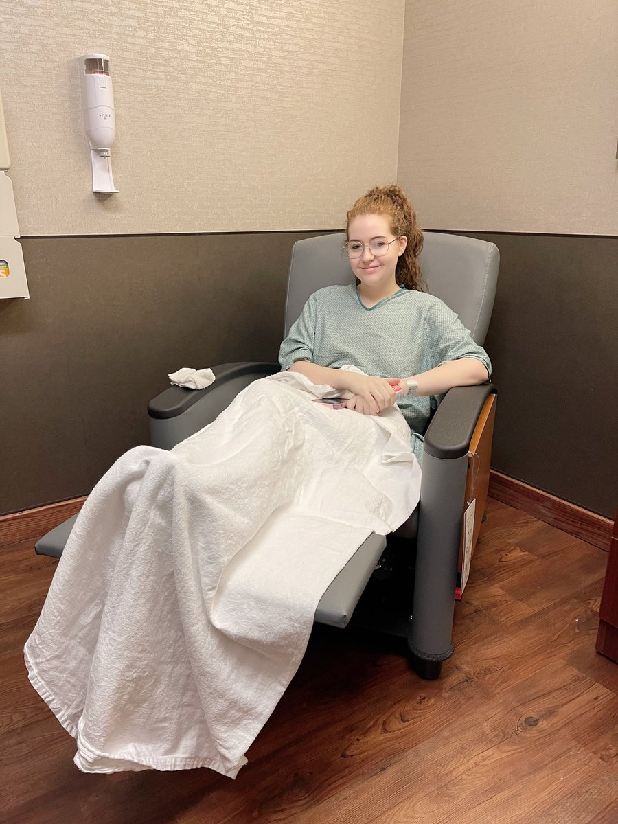 pharmilf's tweet photo. out of sedation and heading home 🫶 scope went well! still inflamed but colon is looking better than the last time so that’s good news! here’s me looking a total mess #colitiswarrior #DisabilityTwitter https://t.co/UEcEaTR5qI