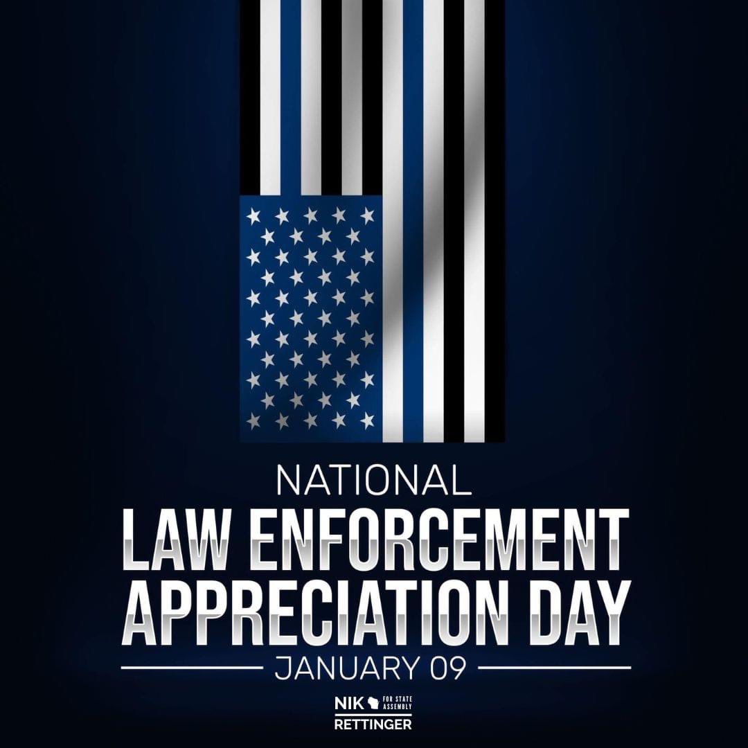 Thank you to all the Law Enforcement Officers who work to keep our families and neighborhoods safe! #BackTheBadge