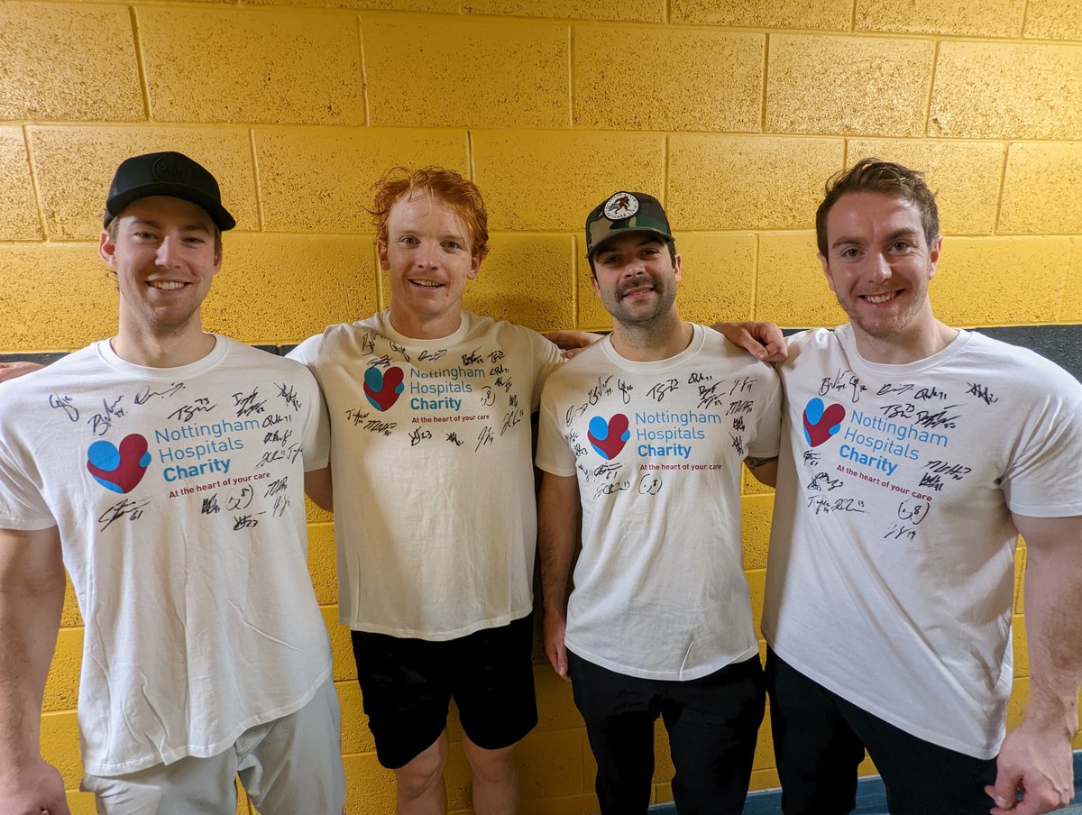 Enter our exclusive <a href="/PanthersIHC/">Nottingham Panthers</a> competition 🏒

#Win one of four limited edition charity t-shirts signed by members of the team. 

Simply retweet and like this post to win! 

Terms and conditions: nottinghamhospitalscharity.org.uk/news/panthers-…