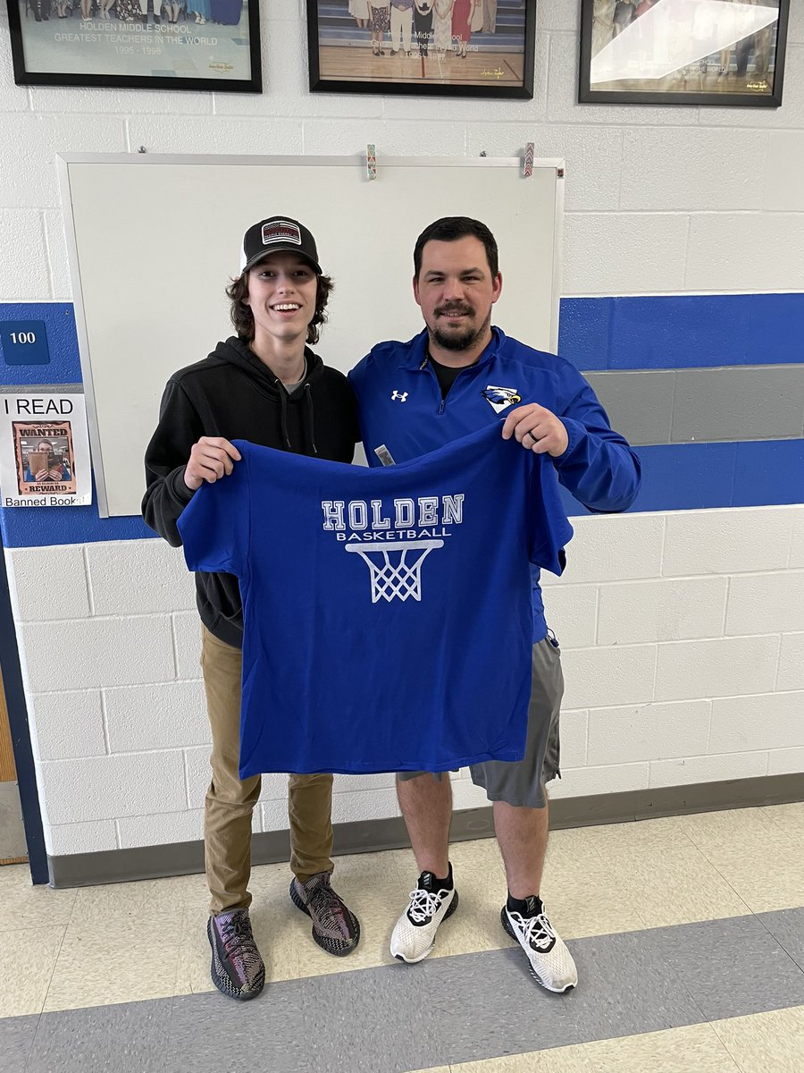 Kolby chose Coach Pritchard as a Holden staff member he appreciates and is thankful for. Coach Pritchard will be recognized Thursday 1/12 at our home game vs Butler. Thank you Coach Pritchard, the Holden Boys Basketball team appreciates you!