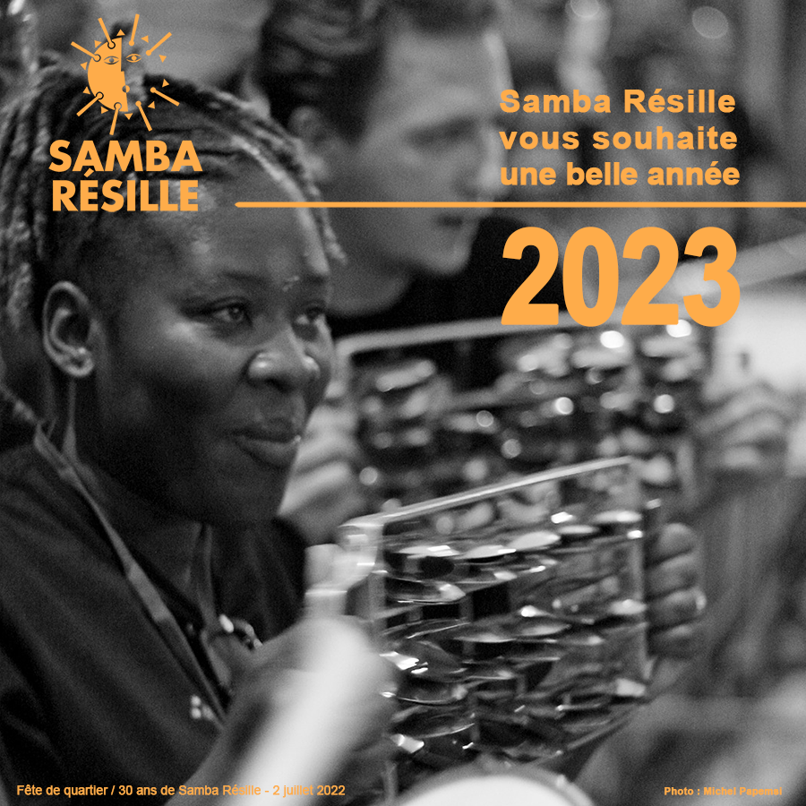 SambaResille's tweet photo. Samba Résille vous souhaite une très belle année 2023 
Rendez-vous sur https://t.co/6FAy3iuYWi pour suivre nos prochaines aventures ! https://t.co/4mDlZD8ivQ