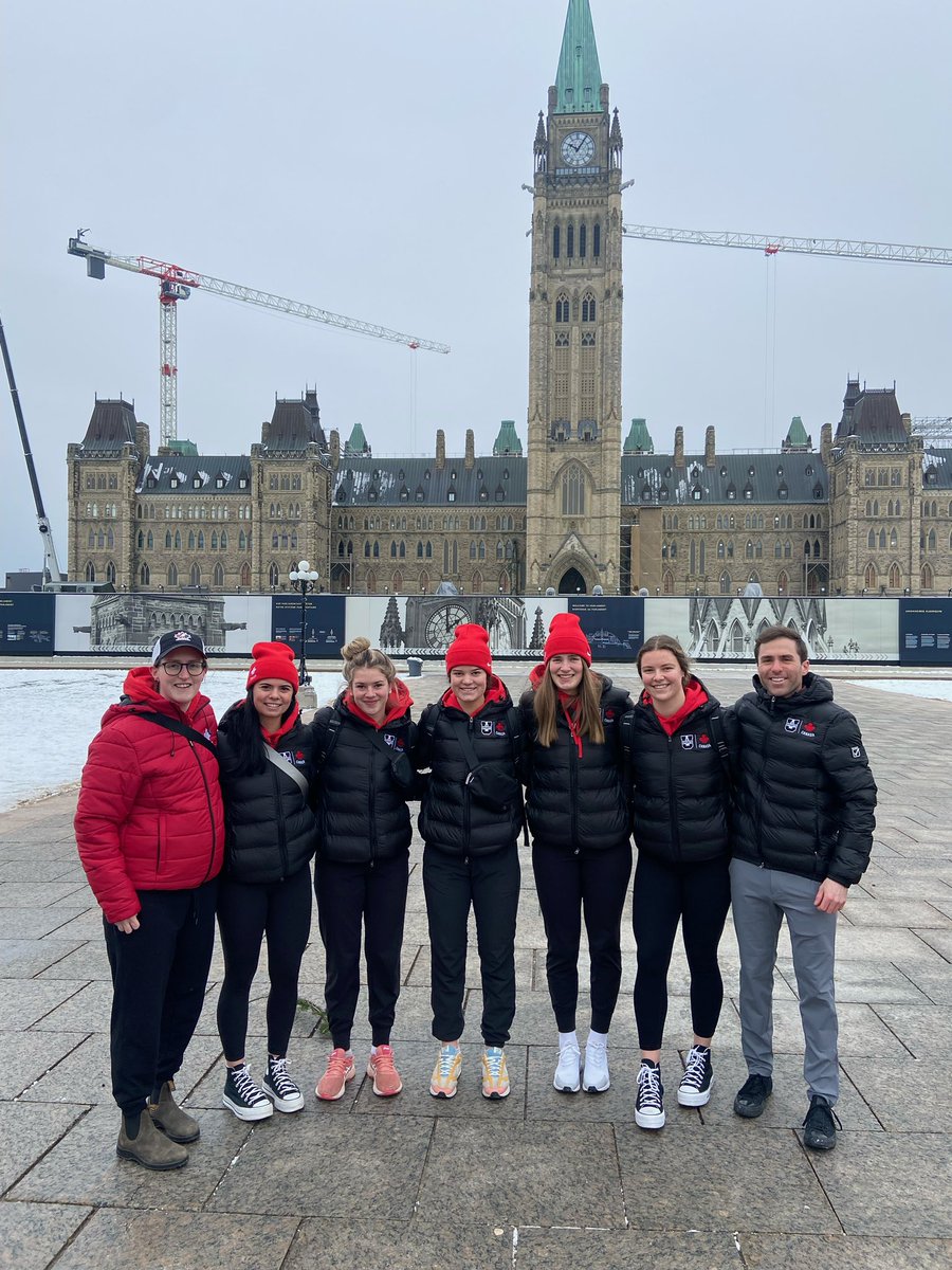 UNBAthletics's tweet photo. WHKY: Solid @AUS_SUA representation on @USPORTSIntl headed to @FISU Winter Games.
@UNBWHockey @StFXAthletics and @SMUHuskies in Ottawa for pre-games training camp.
#goredsgo #AUSpride #FISUGames https://t.co/4Kqf2Jpas0