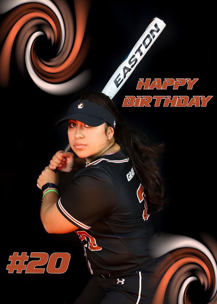 LourdesSoftball's tweet photo. Not only is it the first day of spring semester! But, it is also Viv Gonzalez Birthday! Viv is a junior double majoring in History &amp; Criminal Justice. Viv is a captain on our team that is part of our infield staff. Everyone go wish Viv a Happy Birthday🧡 https://t.co/6TSkMG5KdM