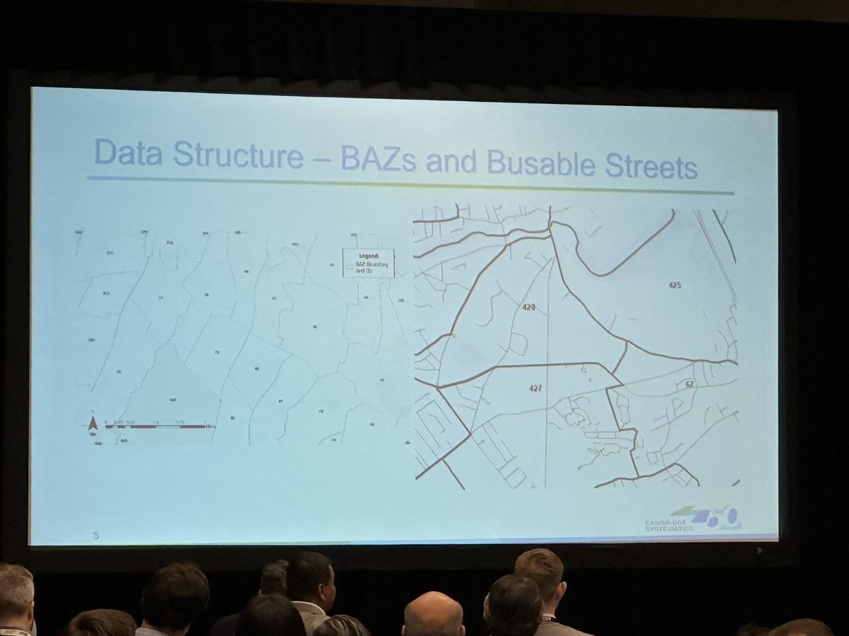 marc_ebuna's tweet image. Next up at #TRBAM2023 is the group who worked on the #MBTA Bus Network Resesign — designing the high frequency network itself using a data-driven approach

My fav new data structures: BAZes and 'Busable' Streets