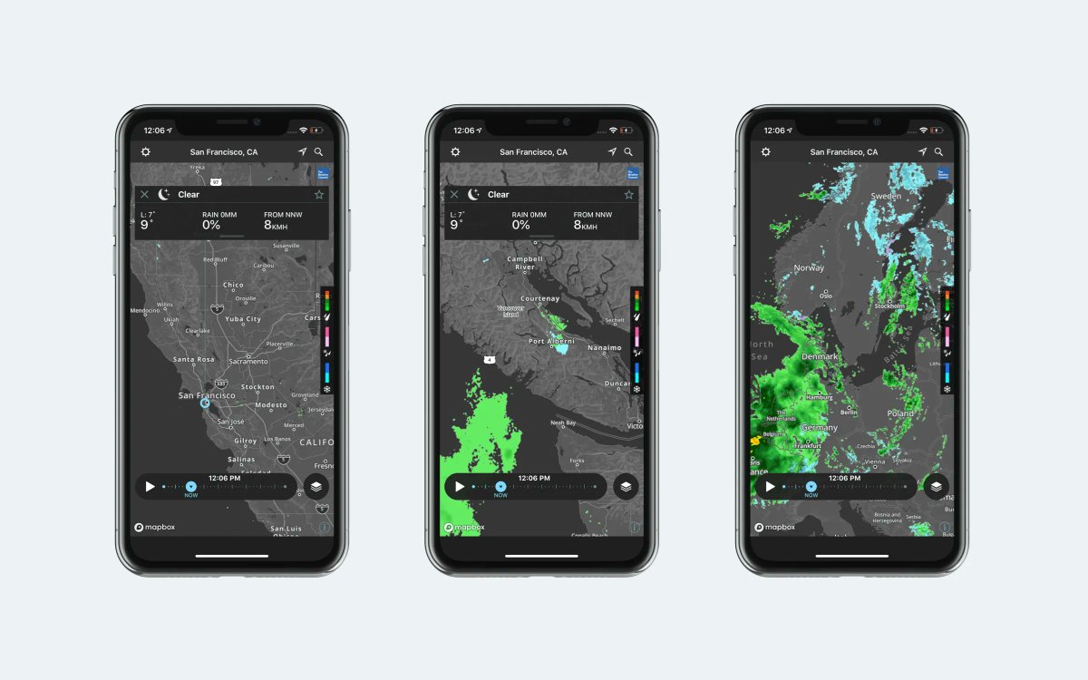 Mapbox's tweet image. Mapbox customer @weatherchannel delivers 20bn daily forecasts🌤️ reaching millions of people each day. Its mobile app helps users see #datadriven #visualizations of wind speed, heat waves, and storms around the world.🌎 Here’s how: buff.ly/3Qb9JCd #BuiltWithMapbox