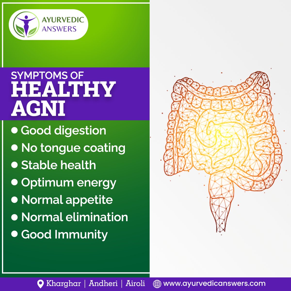 AyurAnswers's tweet photo. Consult us to get your Agni evaluation done. 

𝐀𝐲𝐮𝐫𝐯𝐞𝐝𝐢𝐜 𝐀𝐧𝐬𝐰𝐞𝐫𝐬
📞: +91 8369146662
📌: #Kharghar | #Andheri | #Airoli
🌐: https://t.co/JAdbuI3h00

#AyurvedicAnswers #DrHiralBhatt #agni #digestiveagni #digestivefire #digestion #Ayurveda #ayurvedic #navimumbai https://t.co/DsU6dyIAYK
