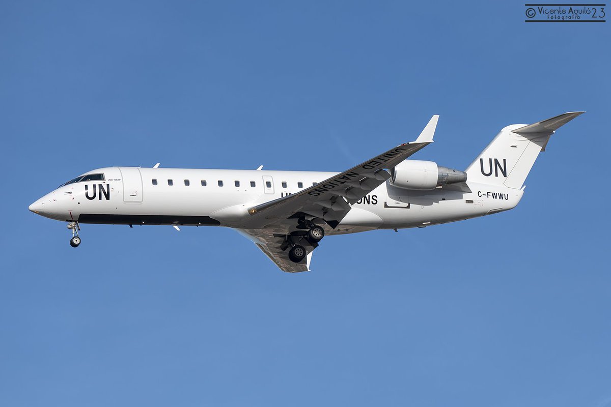 Un avión de Naciones Unidas aterriza en Valencia precedente de Bamako (Malí), vía Malaga.
<a href="/VLCspotters/">VLCspotters ✈️</a> <a href="/aeroVLC/">Aeropuerto Valencia</a> <a href="/UN/">United Nations</a> 
#LEVC #GABS #CRJ2 #CFFWU