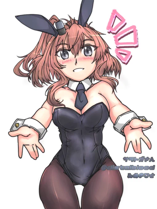 サラトガさん(うさぎのすがた)#艦これ版深夜の真剣お絵描き60分一本勝負#艦これ版真剣お絵描き60分一本勝負_20230109 