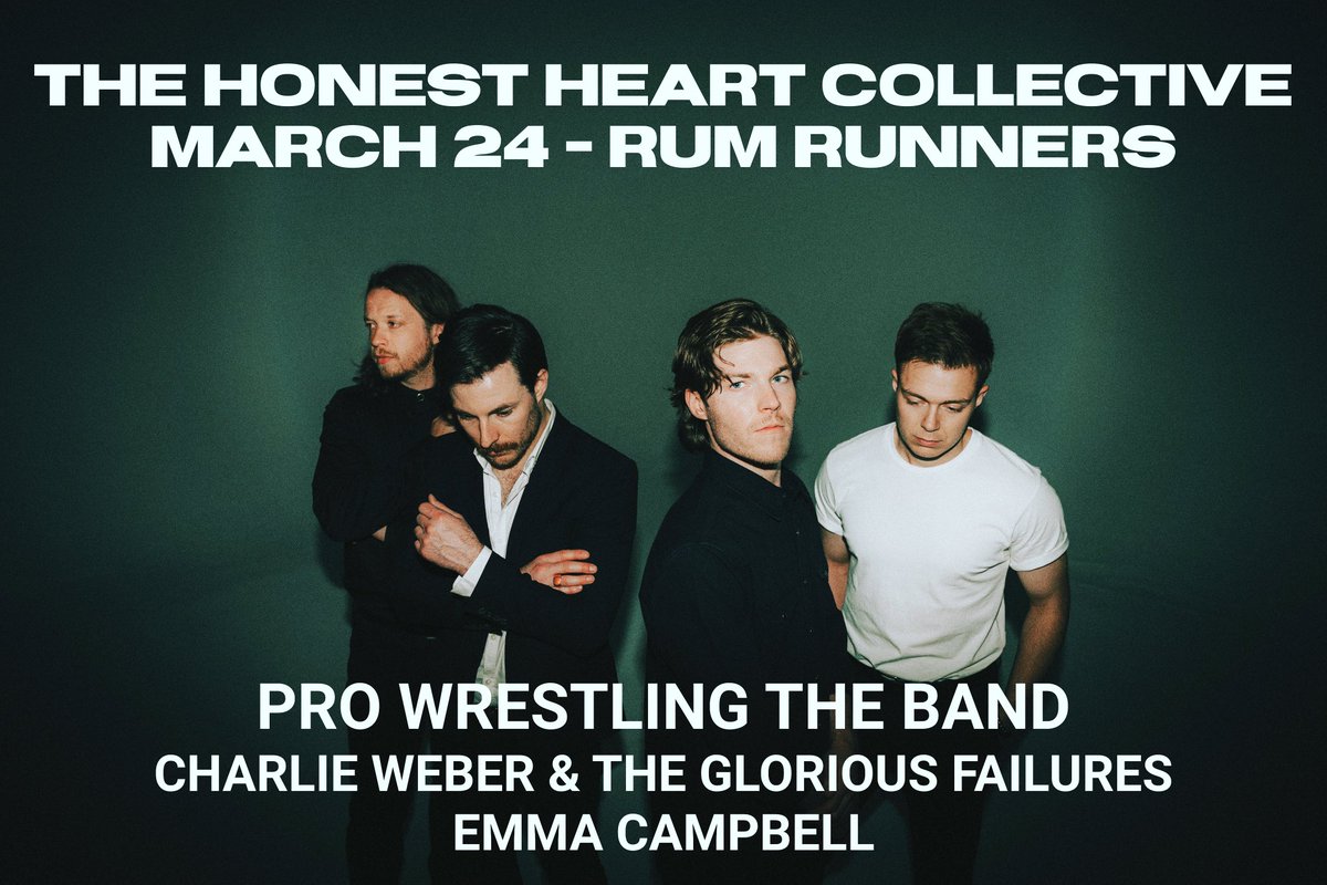 London Music Hall (@londonmusichall) on Twitter photo 🚨NEW SHOW ALERT🚨
<a href="/HonestHeartCo/">The Honest Heart Collective</a> return to #LdnOnt on Friday March 24th at #RumRunners, with Pro Wrestling The Band, <a href="/cwtgfmusic/">Charlie Weber and the Glorious Failures</a> & <a href="/emmacmusic/">emma</a> !
Licensed/All Ages.
🎟Tickets on sale now at londonmusichall.com
#ldnent #ldnont #ldnevnt <a href="/SCP_LdnOnt/">SummerCamp Productions</a> 🚨NEW SHOW ALERT🚨
<a href="/HonestHeartCo/">The Honest Heart Collective</a> return to #LdnOnt on Friday March 24th at #RumRunners, with Pro Wrestling The Band, <a href="/cwtgfmusic/">Charlie Weber and the Glorious Failures</a> & <a href="/emmacmusic/">emma</a> !
Licensed/All Ages.
🎟Tickets on sale now at londonmusichall.com
#ldnent #ldnont #ldnevnt <a href="/SCP_LdnOnt/">SummerCamp Productions</a>