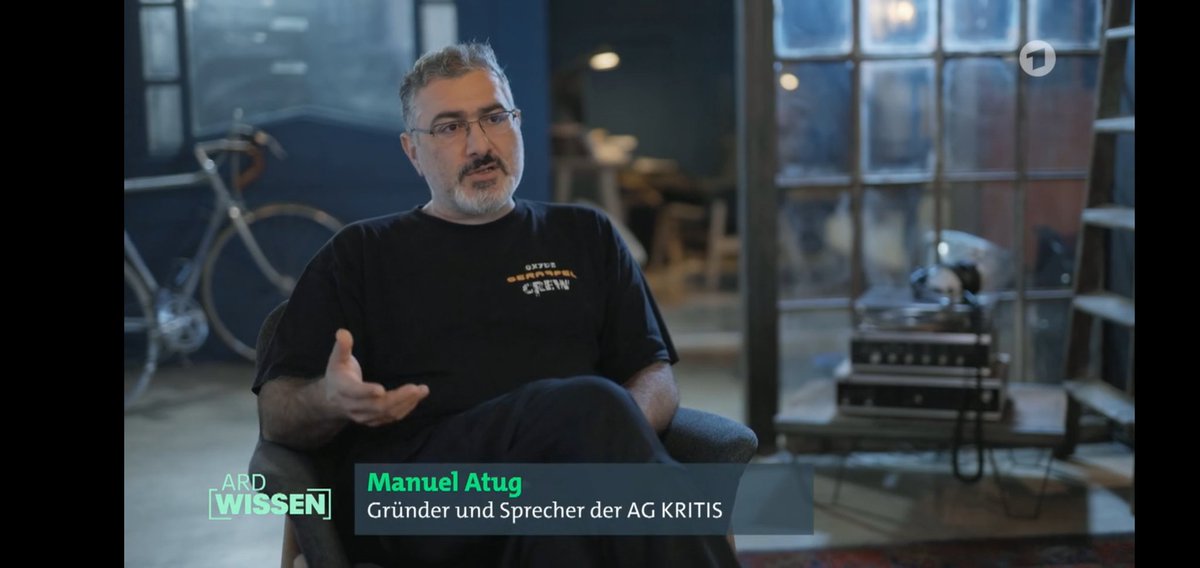 Heute Abend 22:50 Uhr auf ARD oder in der Mediathek:

Deutschland im Ernstfall (1) – Wie schützen wir unsere Infrastruktur?

Mit <a href="/miatwidoor/">Michael Wiesner</a> und mir für <a href="/AG_KRITIS/">@AG_KRITIS@chaos.social</a> im Interview. 👌

Teil 2 dann nächsten Montag  😉👍

#ProfessionellAngepisst #KRITIS
ardmediathek.de/video/ard-wiss…