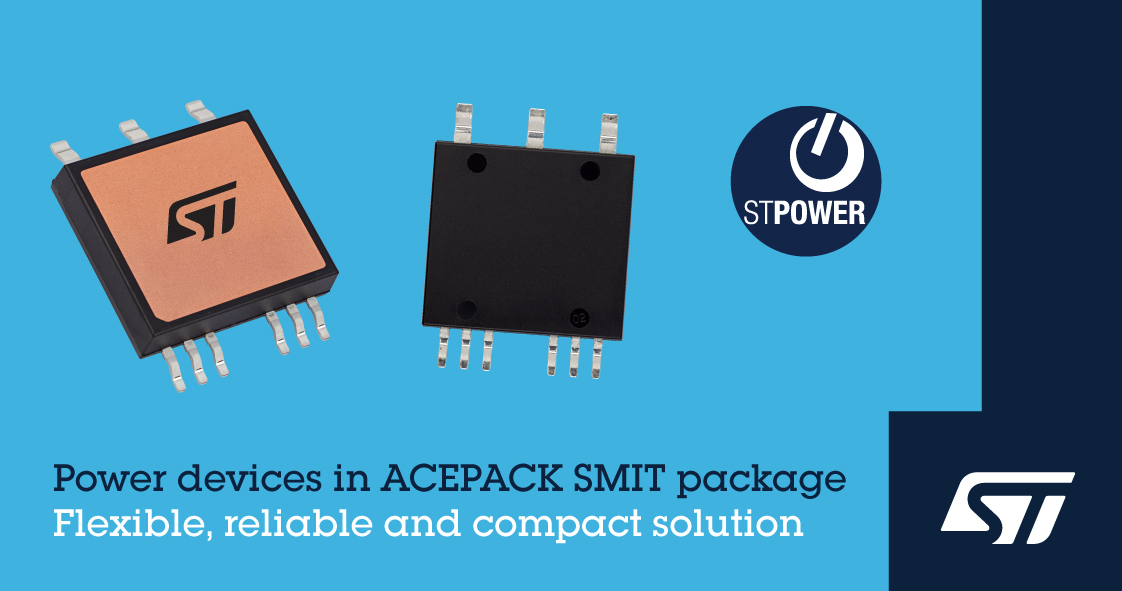 ST_World's tweet photo. #Automotive power devices in thermally efficient surface-mounted packages target #EV on-board chargers and DC/DC converters https://t.co/8cxGcTIxfe #ACEPACK https://t.co/Tahr2SkSfU