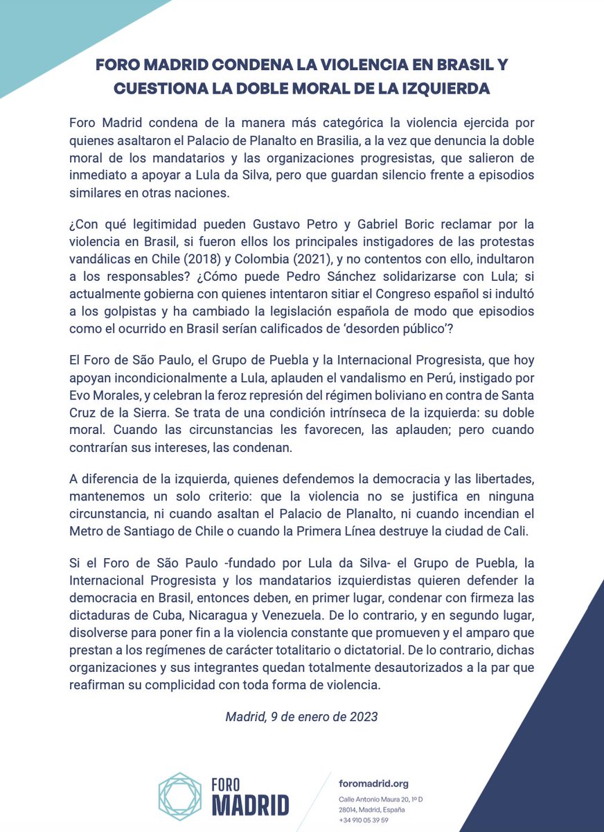 Juancea15's tweet photo. @evoespueblo @LulaOficial La doble moral de la izquierda radical. #ComunismoNuncaMas https://t.co/kYvG8JniU1