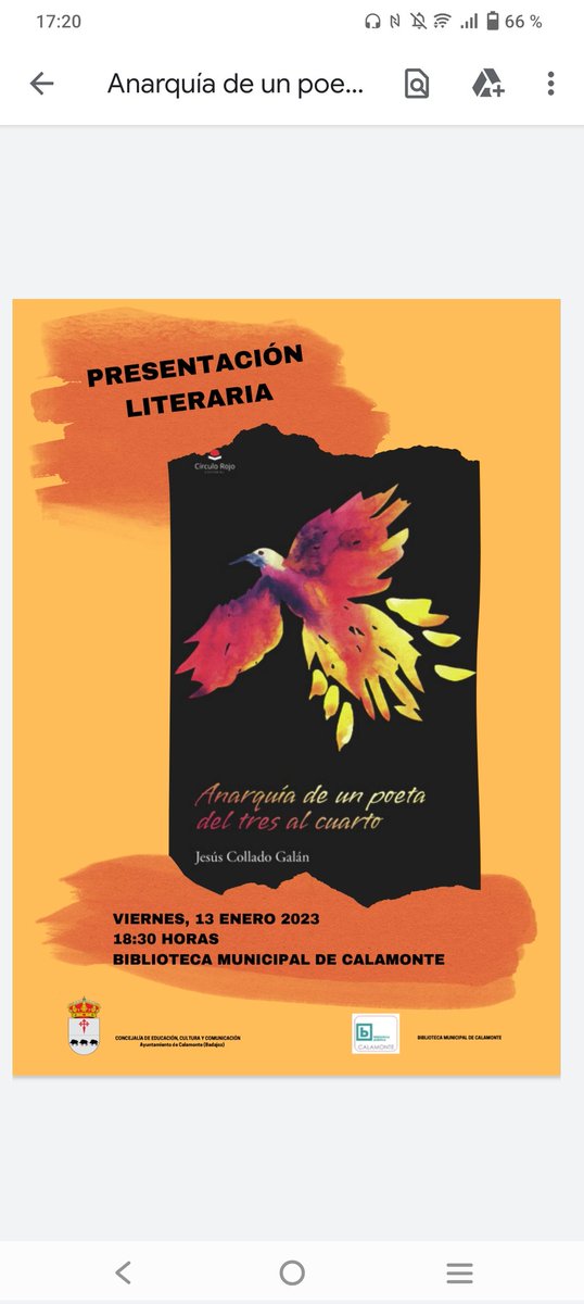El viernes presentaré mi libro en mi pueblo que orgullo y alegría. 😊✍️
Gracias al ayuntamiento y la biblioteca.

También estaré el miércoles en <a href="/Radio_calamonte/">Radio Calamonte 88.4FM</a>