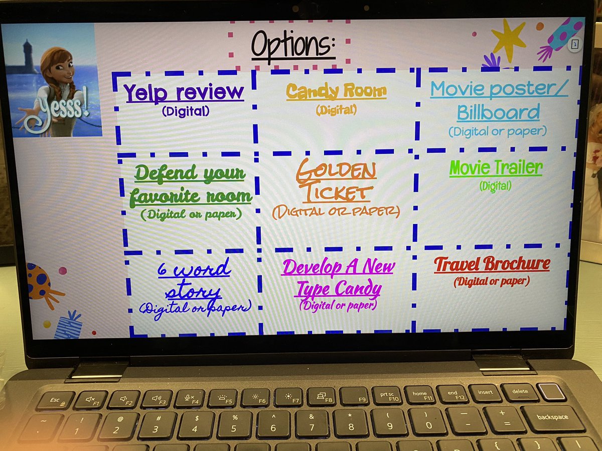 We utilized Choice Boards 💡after finishing “Charlie and the Chocolate Factory”🍫 It was the perfect 👍🏼 way to bring this text to a close while offering creativity and choice 🤔to our kids. #Invested #FrostStrong #ChoiceBoards