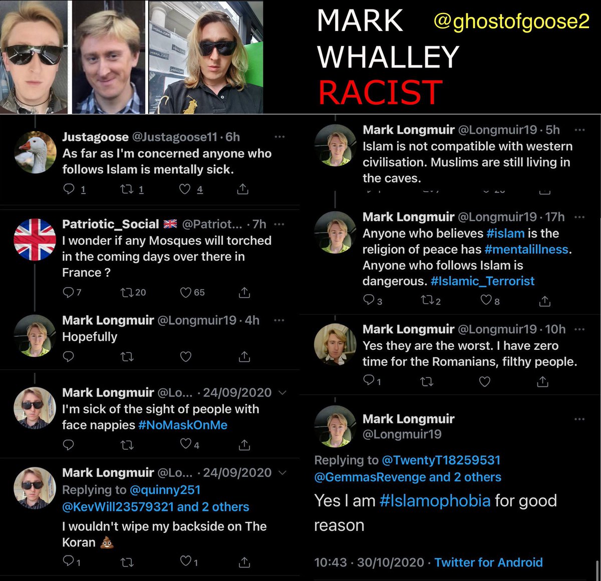 RevengeKaties's tweet photo. @Dt6437Mac @DeniseKearns9 @GhostofGoose2 MARK: I’d like to report someone for insulting me online.
POLICE: Why would they do that Sir?
MARK: I post racist hate, support a convicted child rapist &amp; when those 4 kids died on the frozen lake in Solihull I said “leave them drown”.
OFFICER: Fuck off before I nick you myself ! https://t.co/f9yPxPJQju
