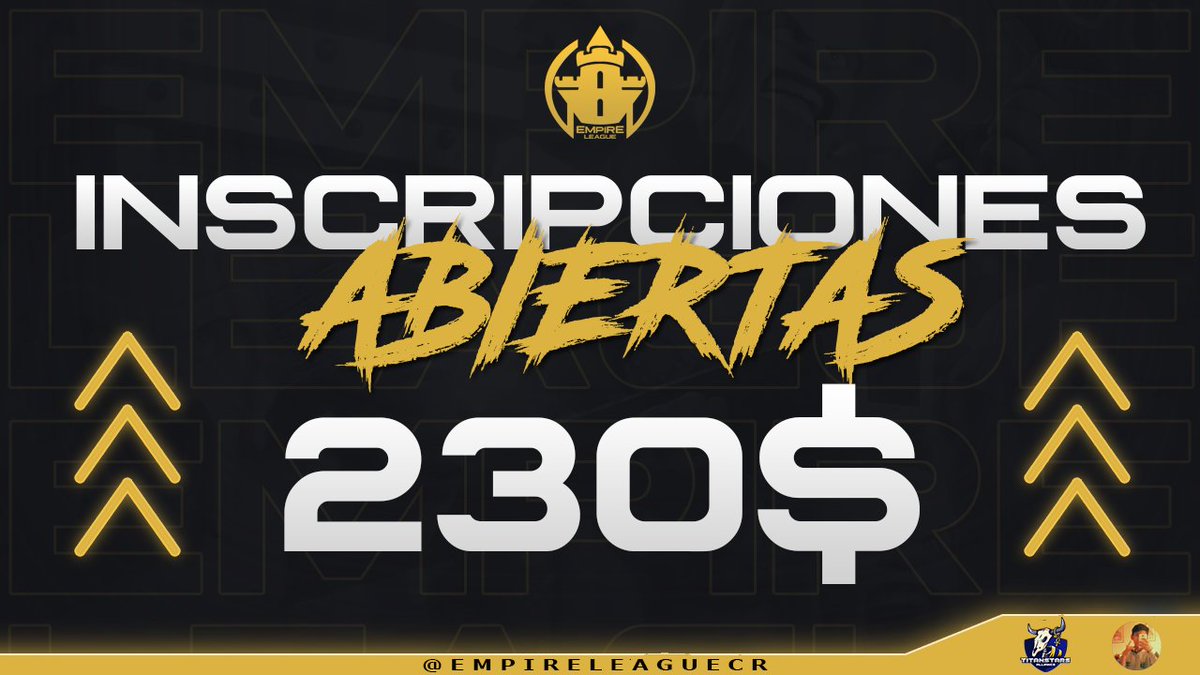 𝐈𝐍𝐒𝐂𝐑𝐈𝐏𝐂𝐈𝐎𝐍𝐄𝐒 𝐀𝐁𝐈𝐄𝐑𝐓𝐀𝐒 𝐱 𝐂𝐑 📌

Estamos de regreso! Volvemos con todo en nuestra 4ta Edición Premium! 🔥

💰 | 230$ prizepool
📋 | 32 Equipos
⚔️ | Fase de grupos y PlayOffs
🗣️ | Árbitros y casters en PlayOffs

Toda la información al MD! 📩

✨| #ELP4