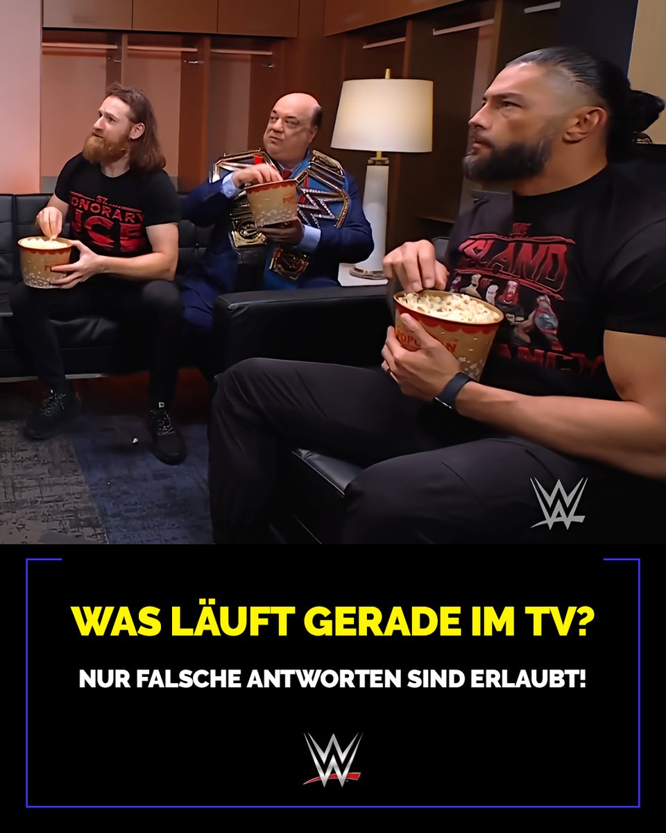 WWE Deutschland on Twitter "Wir sind auf eure Antworten gespannt! 😅🍿 