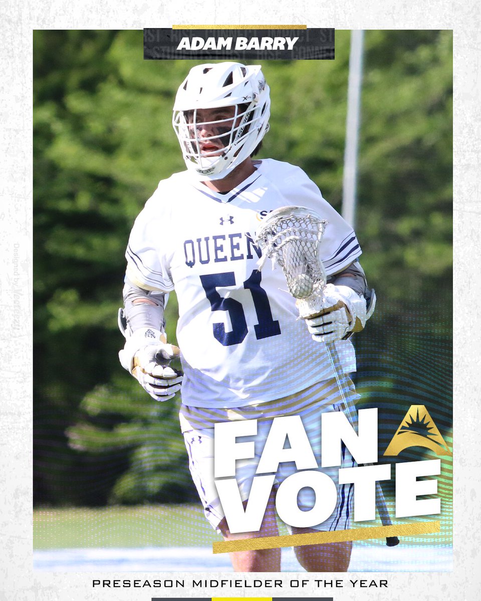 .<a href="/QueensMLAX/">Queens Men’s Lacrosse</a>'s Adam Barry has been nominated for the #ASUNMLAX Fan Voted Preseason Midfielder of the Year Award‼️🔥

Head to our ASUN Facebook Page to vote for Adam by Noon ET on Jan. 1️⃣1️⃣‼️🥍

🔗| facebook.com/media/set?vani…

#ASUNBuilt | #GoRoyals | <a href="/Adam_Barry_/">Adam Barry</a>