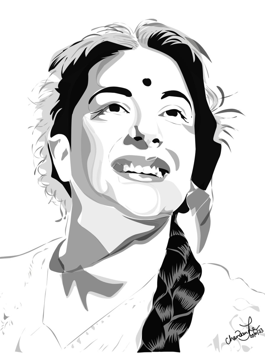 chandanbmjha's tweet image. A small tribute to Nargis Dutt ji
#vector #vectorart #samsungtab
